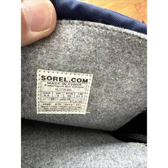 Sorel Damen NL 1708-405 Waterproof Boots Women's Knee High Rainboots Size 6.5 - Picture 9 of 10